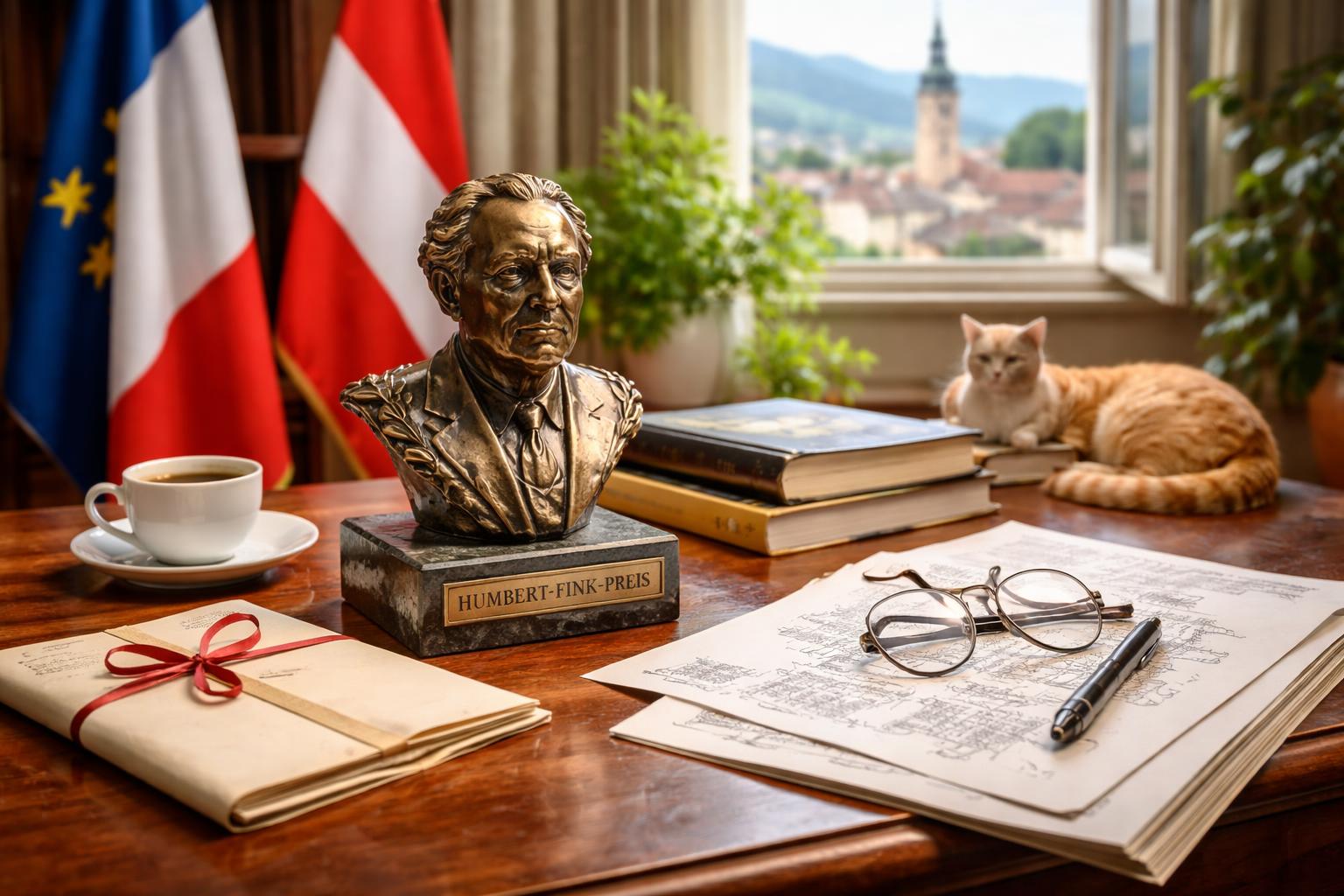 Redaktionelle Szene zum Thema „Humbert-Fink-Preis für Bertram Karl Steiner in Klagenfurt“