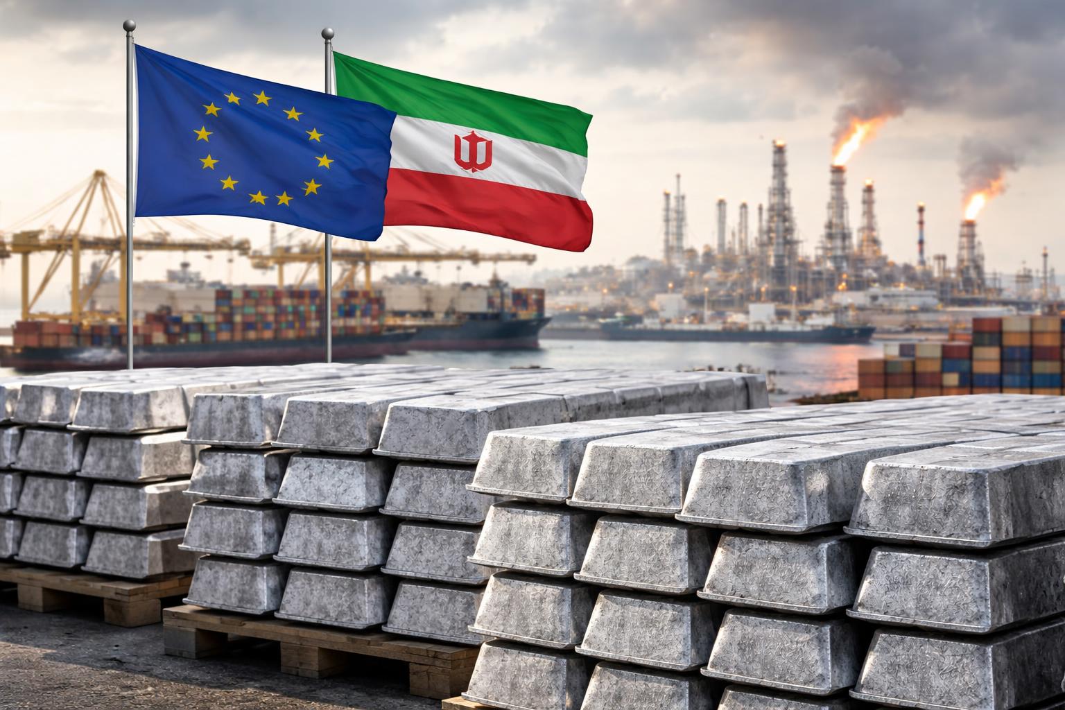 Redaktionelle Szene zum Thema „Iran-Krieg bremst Aluminiumimporte in der EU“