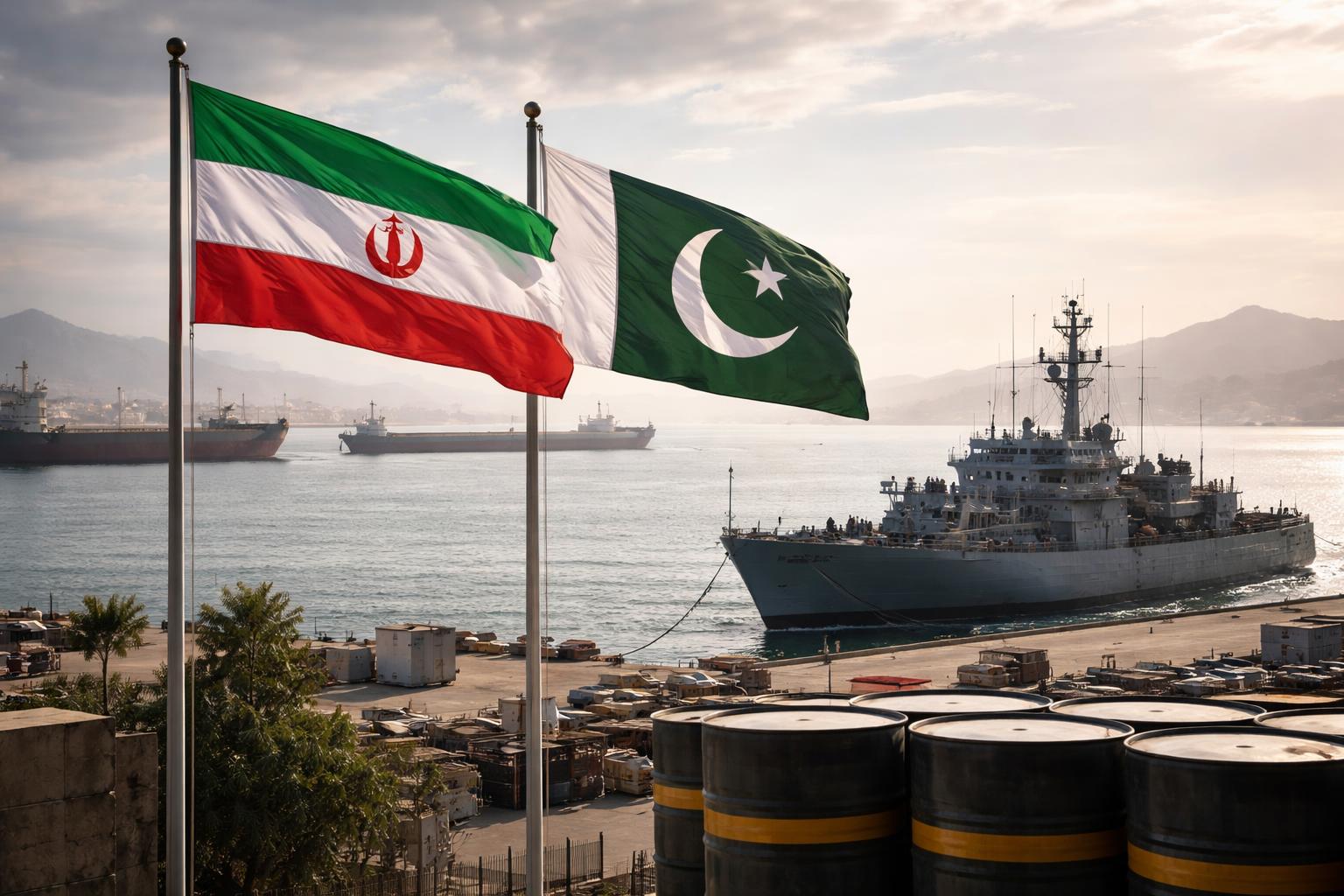 Redaktionelle Szene zum Thema „Irans Außenminister Araqchi sucht in Pakistan nach Ausweg aus der Krise mit den USA“