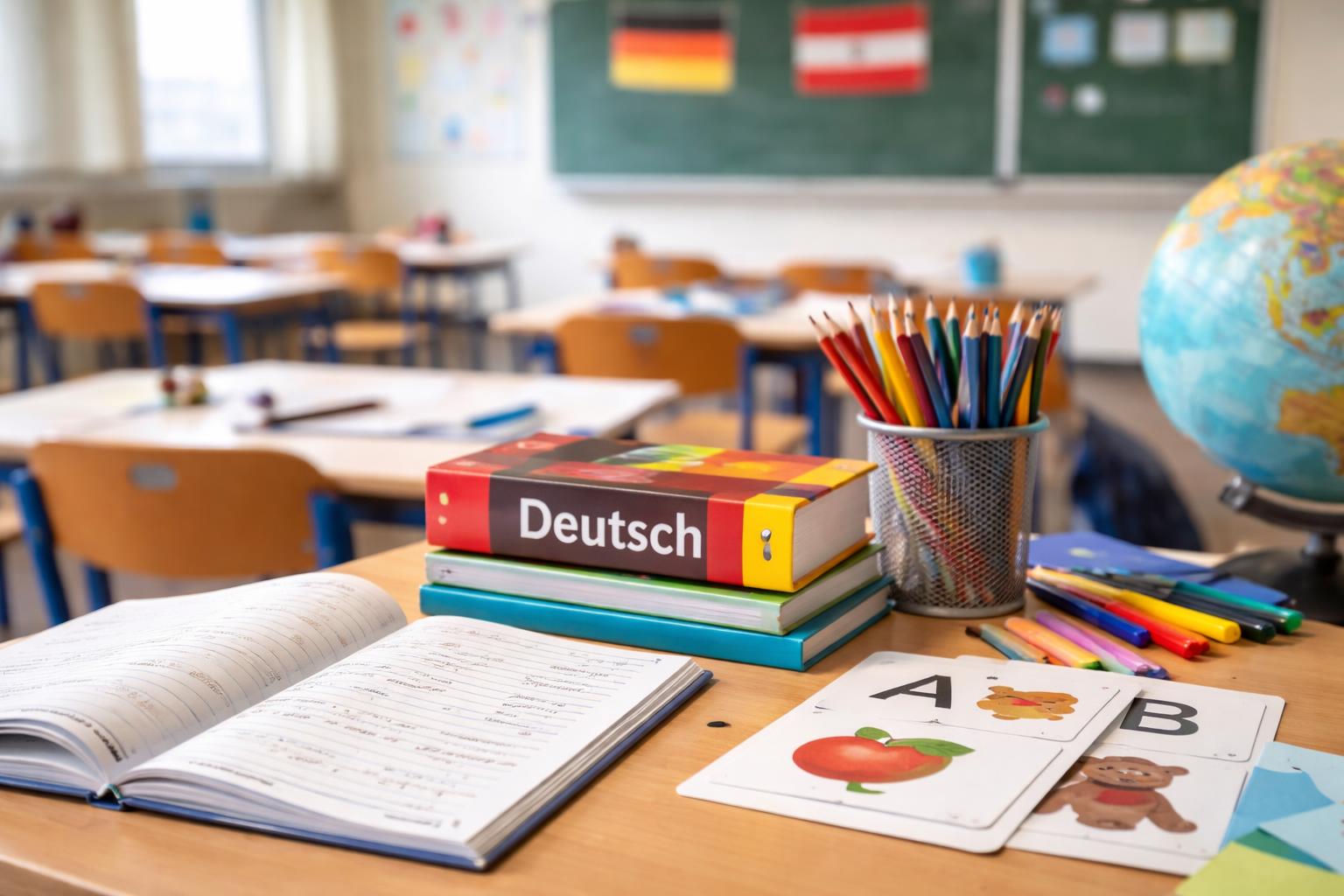 Redaktionelle Szene zum Thema „Jeder zehnte Volksschüler erhält Deutschförderung“
