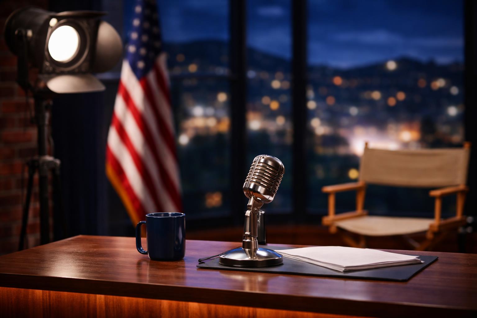 Redaktionelle Szene zum Thema „Jimmy Kimmel nach Trump-Kritik erneut unter Druck“