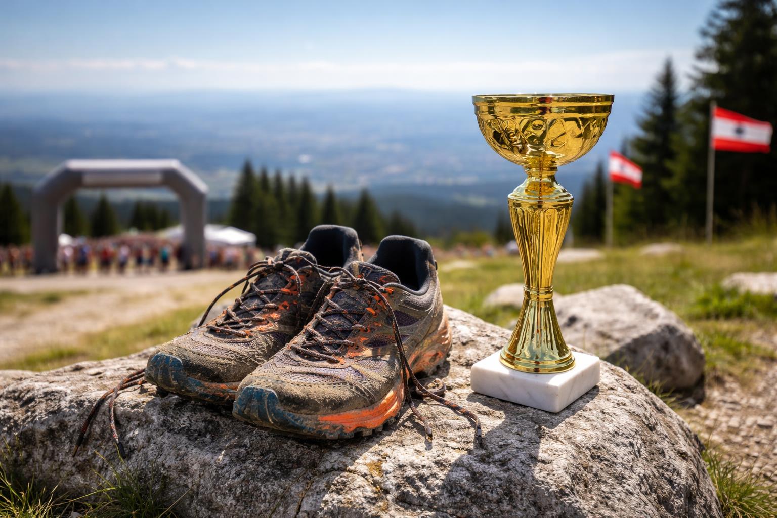 Redaktionelle Szene zum Thema „Juri Wagner gewinnt Crosslauf auf dem Schöckl“