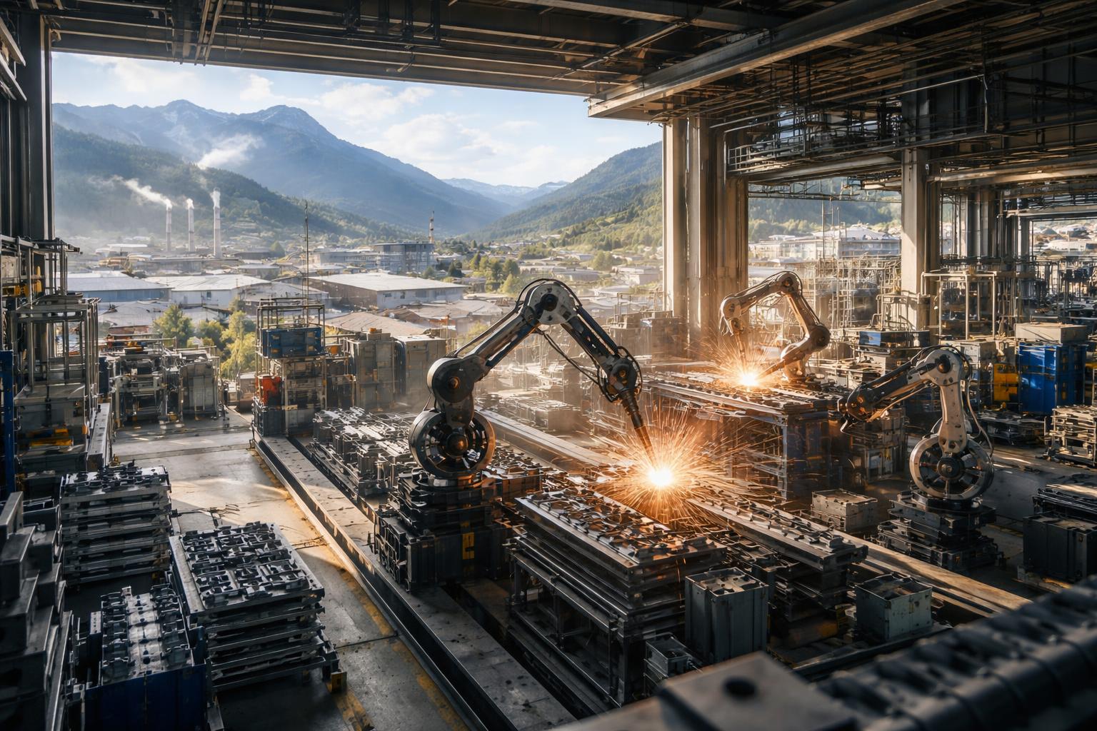 Redaktionelle Szene zum Thema „Kärntens Industrie meldet leichte Erholung bei der Produktion“