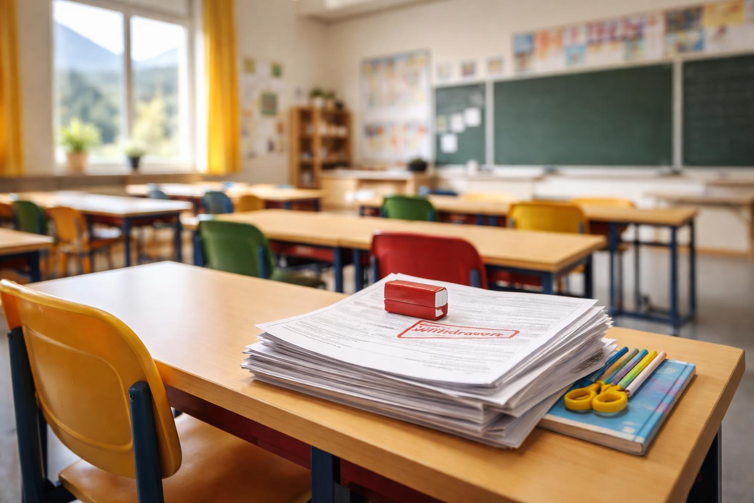 Redaktionelle Szene zum Thema „Kärntner Schulen ziehen Bewerbungen für sechsjährige Volksschule zurück“
