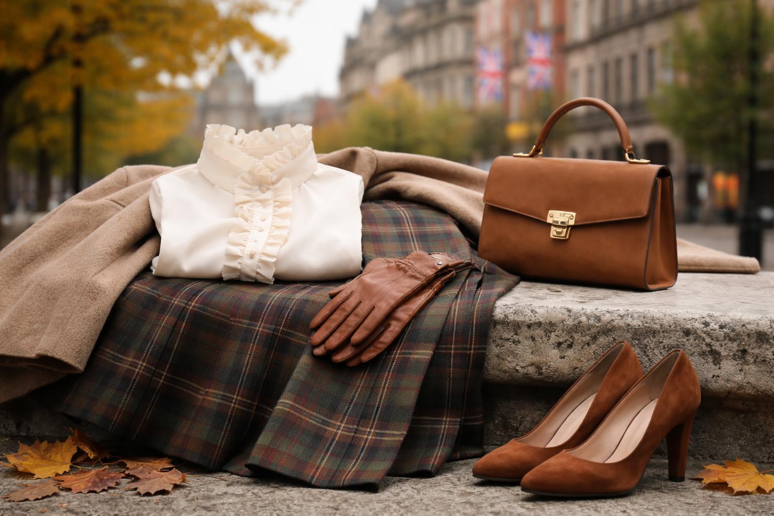 Redaktionelle Szene zum Thema „Kate setzt in Belfast auf klassisch britischen Herbstlook“