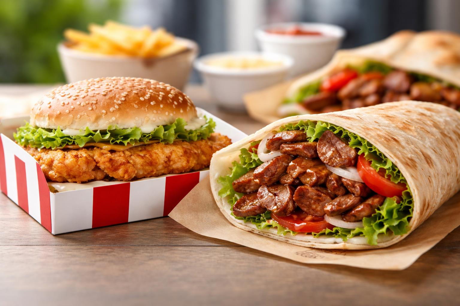 Redaktionelle Szene zum Thema „KFC erwägt Rückzieher im Streit um „Krispy Kebab““