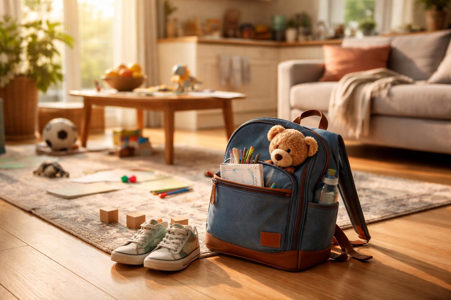 Redaktionelle Szene zum Thema „Kindheit im Familienalltag: Was Kinder heute brauchen und Eltern beachten sollten“