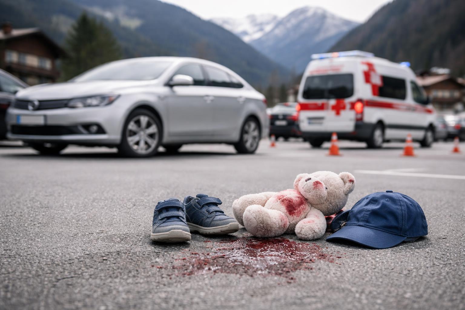 Redaktionelle Szene zum Thema „Kleinkind in Tirol von Pkw erfasst und am Kopf verletzt“