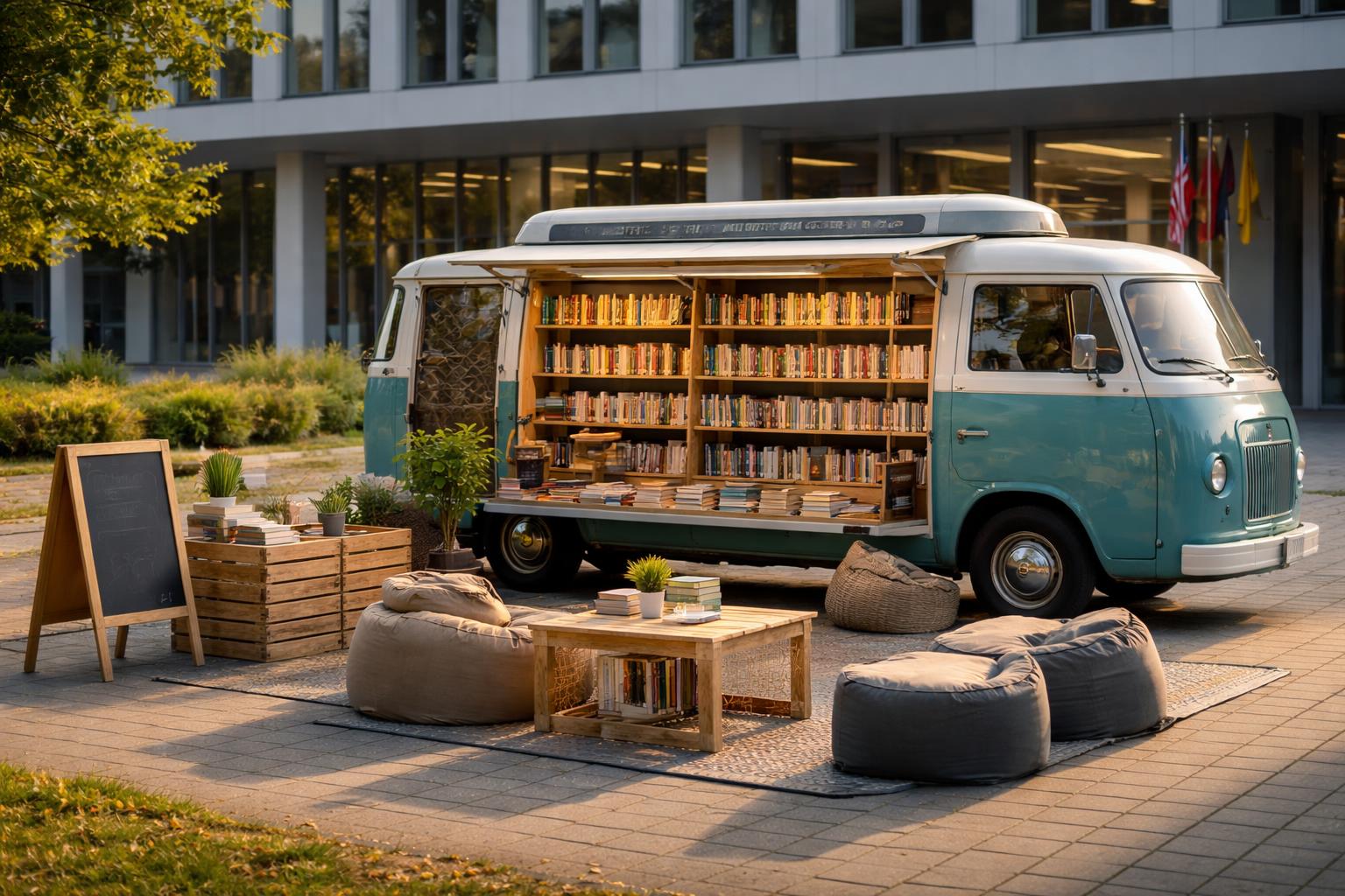 Redaktionelle Szene zum Thema „Literatura Mobil eröffnet das Jahr der Literatur an der Universität Klagenfurt“