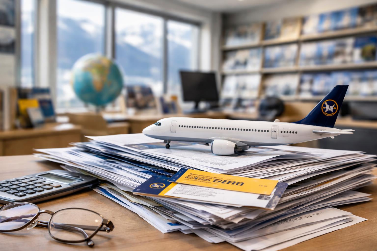 Redaktionelle Szene zum Thema „Lufthansa-Streichungen setzen Tiroler Reisebüros unter Druck“