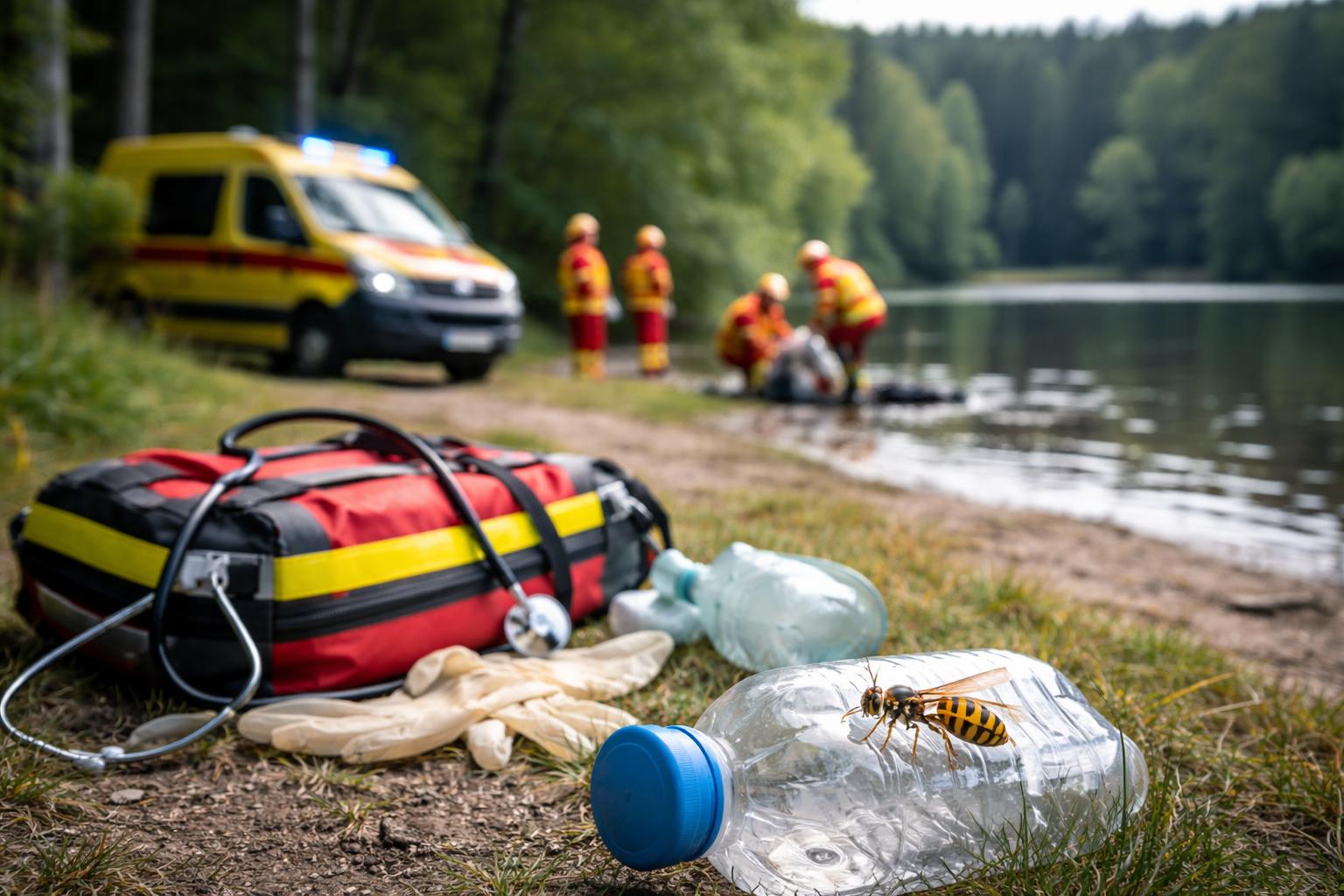 Redaktionelle Szene zum Thema „Mann stirbt nach Wespenstich im Rachen in Niederösterreich“
