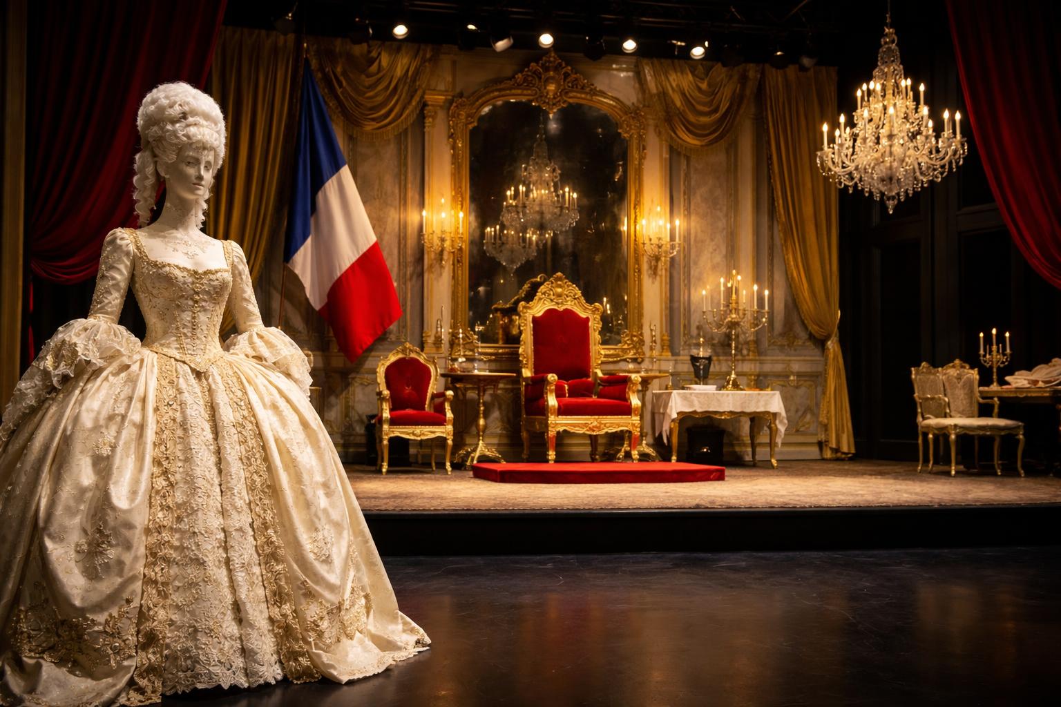 Redaktionelle Szene zum Thema „„Marie Antoinette“ im Salzburger Schauspielhaus auf der Bühne“