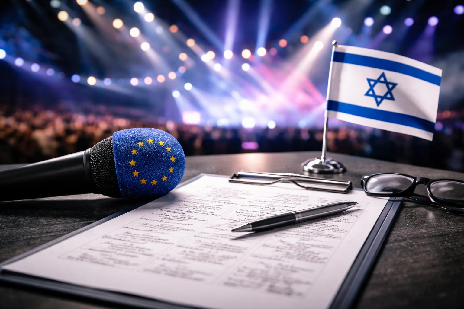 Redaktionelle Szene zum Thema „Mehr als 1000 Prominente stellen sich gegen Israel-Boykott beim ESC“