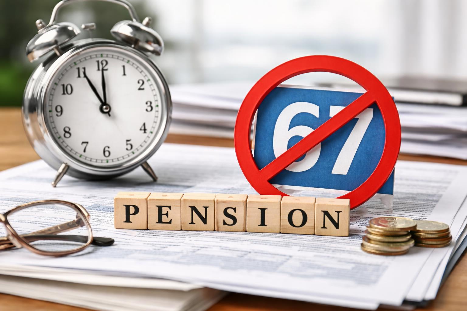 Redaktionelle Szene zum Thema „Mehrheit lehnt höheres Pensionsantrittsalter ab“