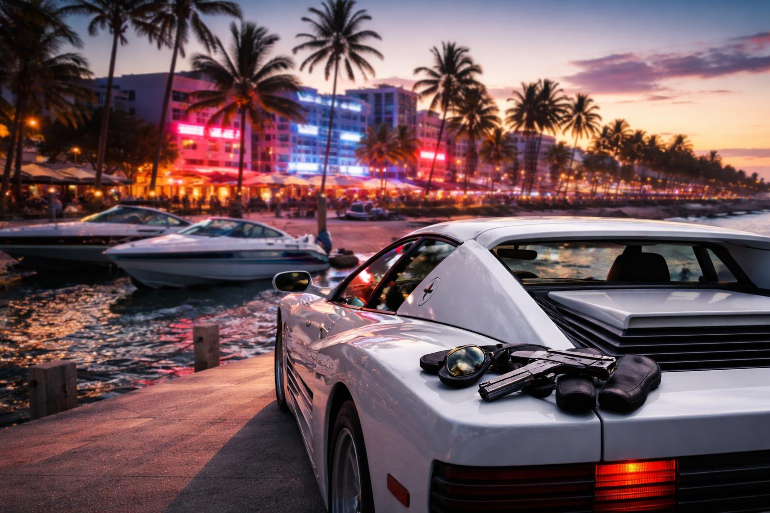 Redaktionelle Szene zum Thema „Michael B. Jordan und Austin Butler übernehmen Rollen in neuer „Miami Vice“-Verfilmung“