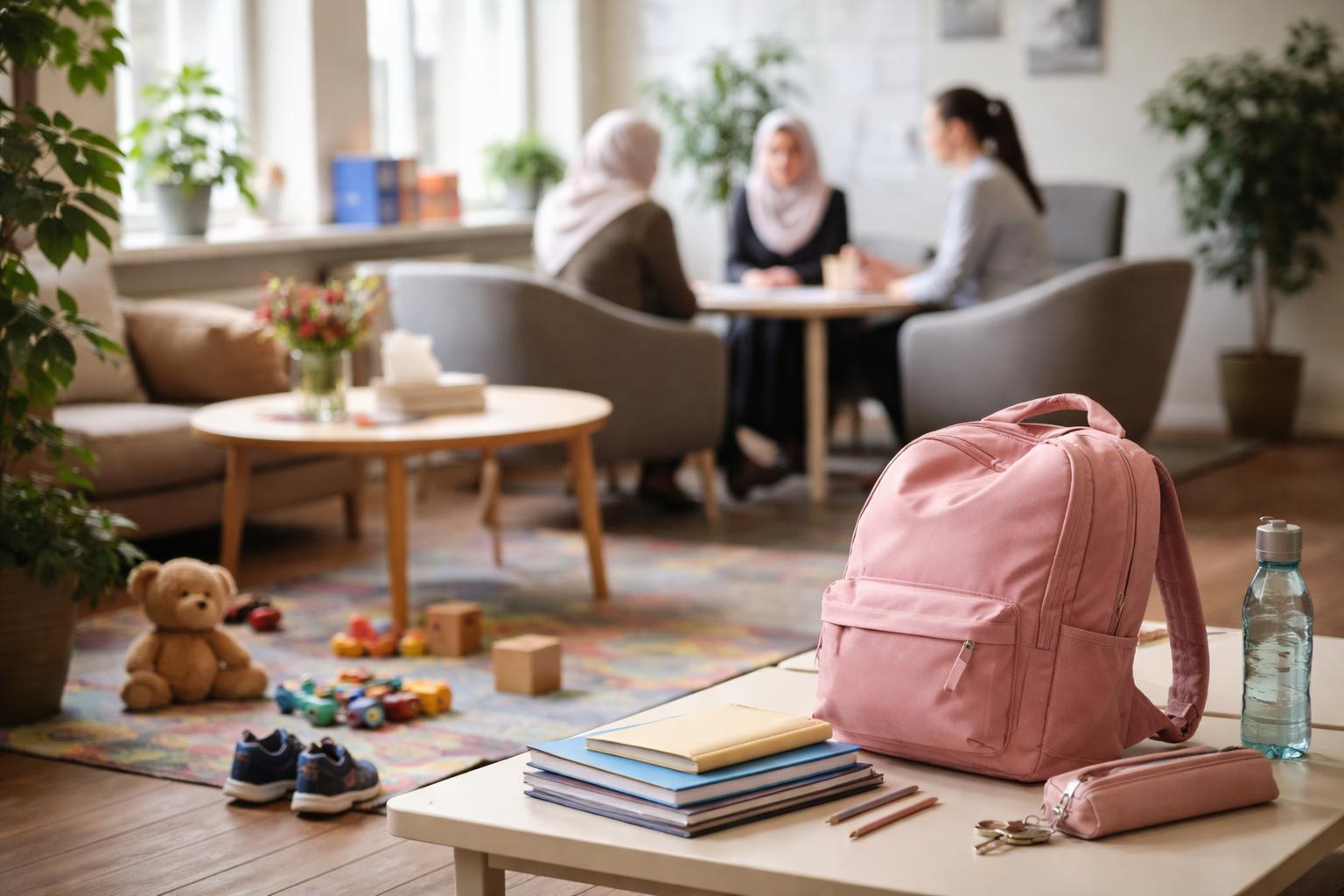 Redaktionelle Szene zum Thema „Migrantinnen im Frauenzentrum: „Jetzt bin ich in Ausbildung und meine Kinder sind sicher““