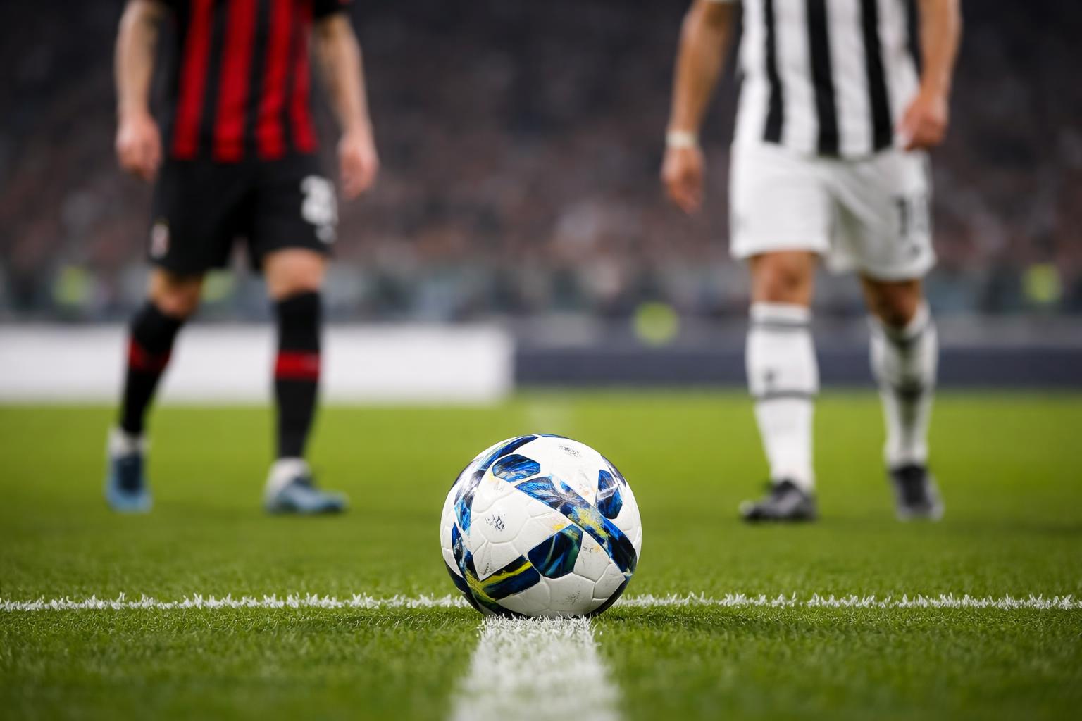 Redaktionelle Szene zum Thema „Milan und Juventus bleiben ohne Treffer“