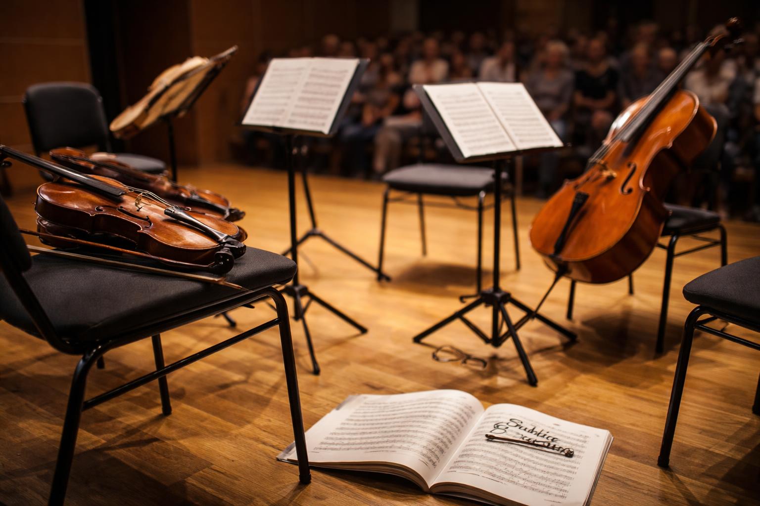 Redaktionelle Szene zum Thema „Minetti Quartett begeisterte in der Musikschule Deutschlandsberg mit Schubert und Brahms“