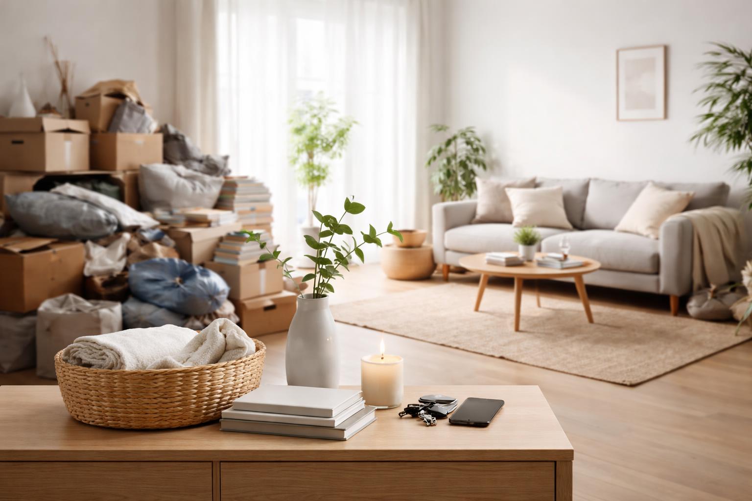 Redaktionelle Szene zum Thema „Minimalistisch leben oder weiter wie bisher: Was im Alltag wirklich den Unterschied macht“