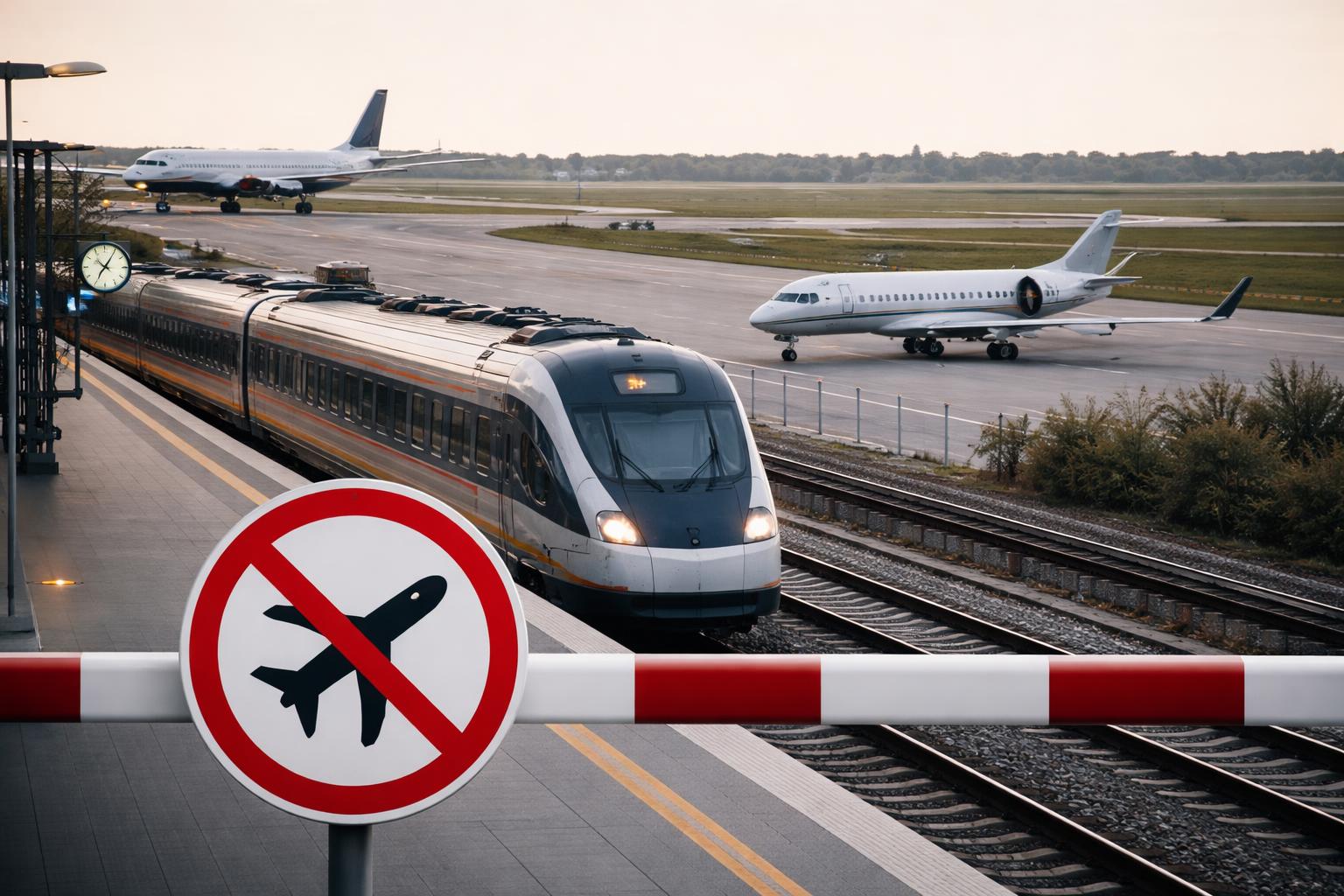 Redaktionelle Szene zum Thema „Momentum-Institut fordert Verbot von Inlandsflügen und Privatjets“