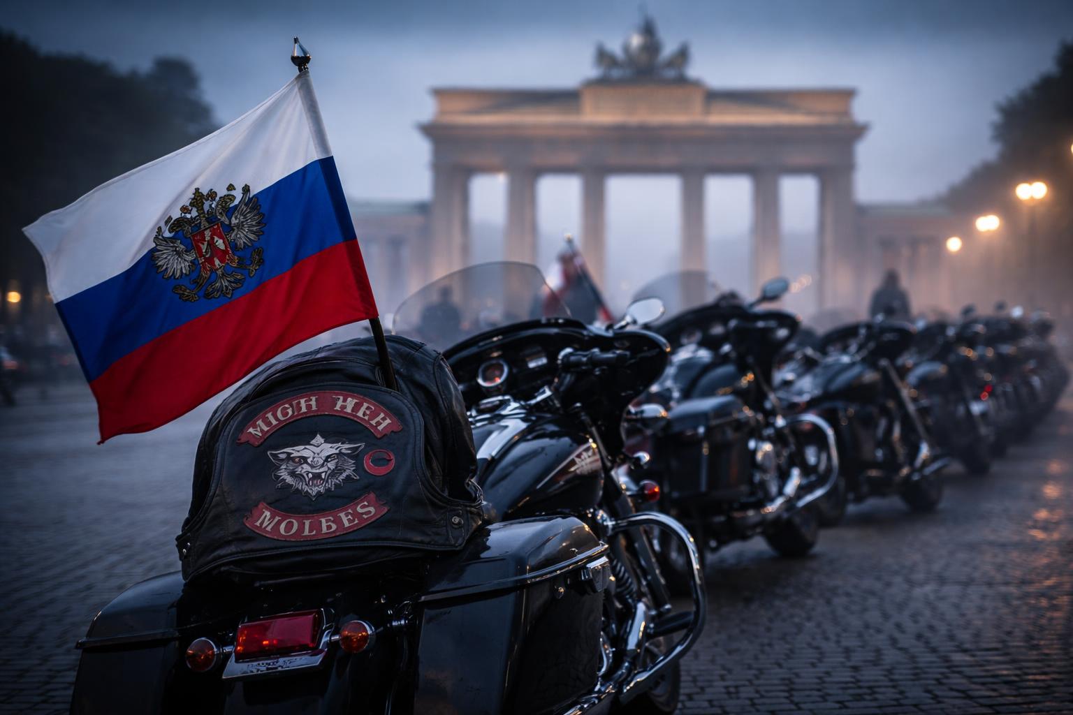 Redaktionelle Szene zum Thema „Nachtwölfe kündigen Tour in Deutschland an“