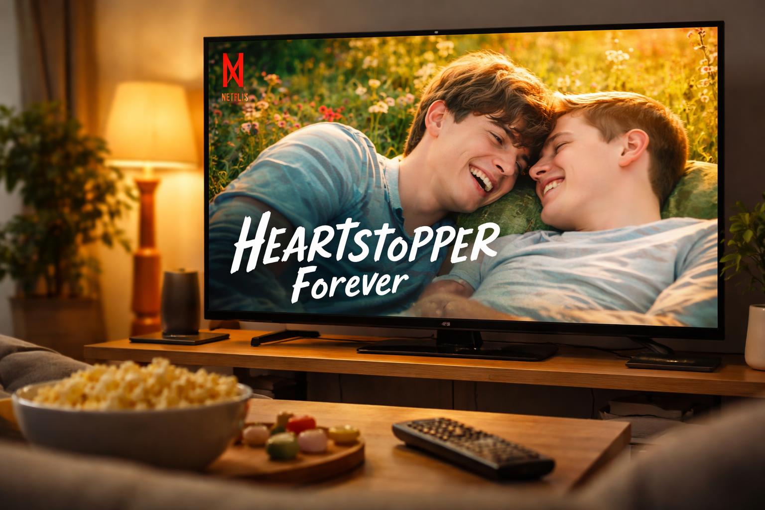 Redaktionelle Szene zum Thema „Netflix nennt Starttermin für „Heartstopper Forever““
