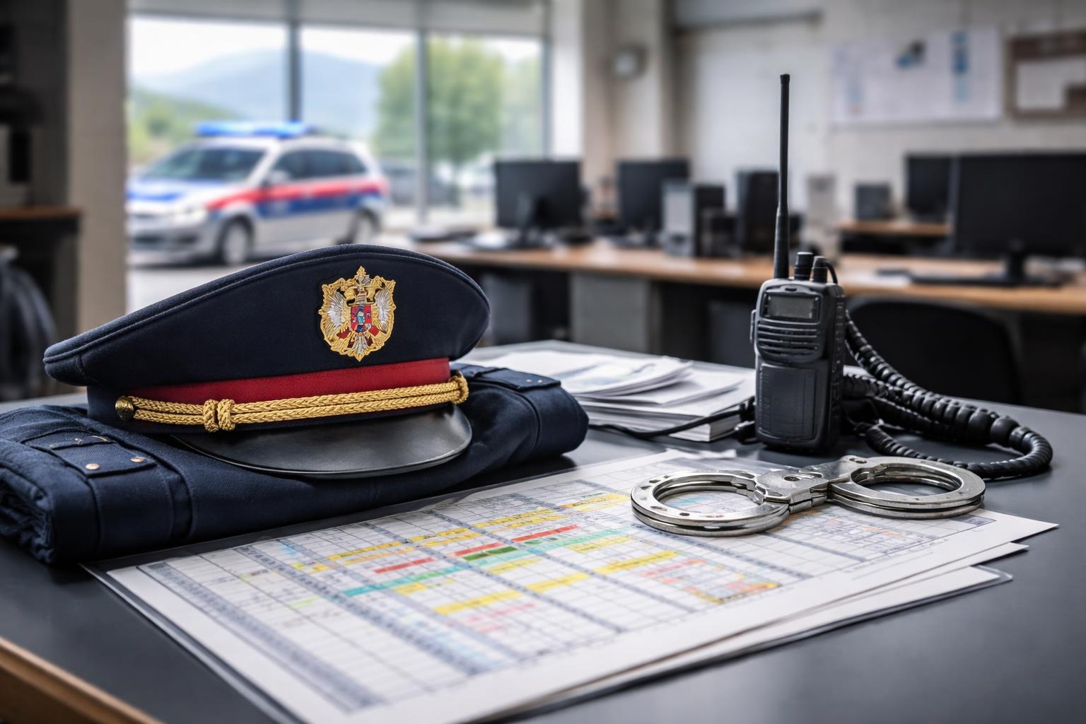 Redaktionelle Szene zum Thema „Neues Polizeidienstmodell löst in Vorarlberg Kritik an Sparplänen aus“