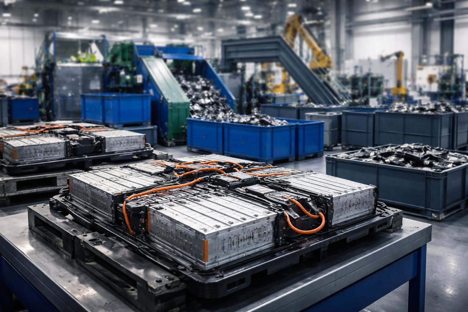Redaktionelle Szene zum Thema „Neues Unternehmen in Hornstein recycelt Hochvoltbatterien“