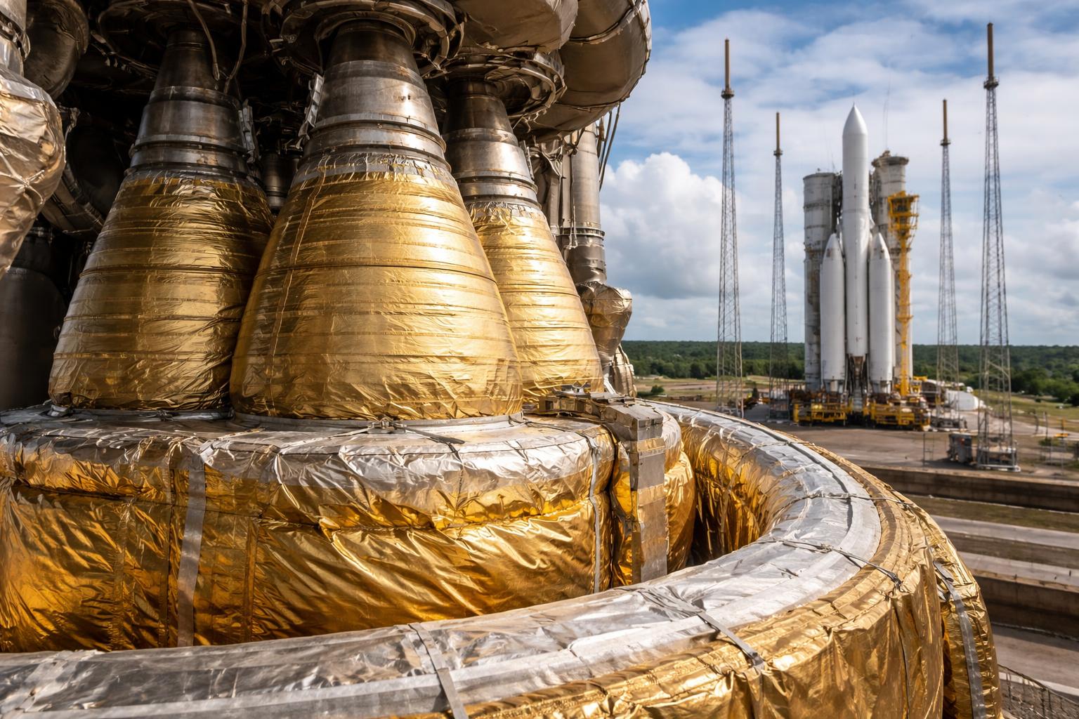 Redaktionelle Szene zum Thema „Niederösterreich liefert Hitzeschutz für den Start der Ariane 6“
