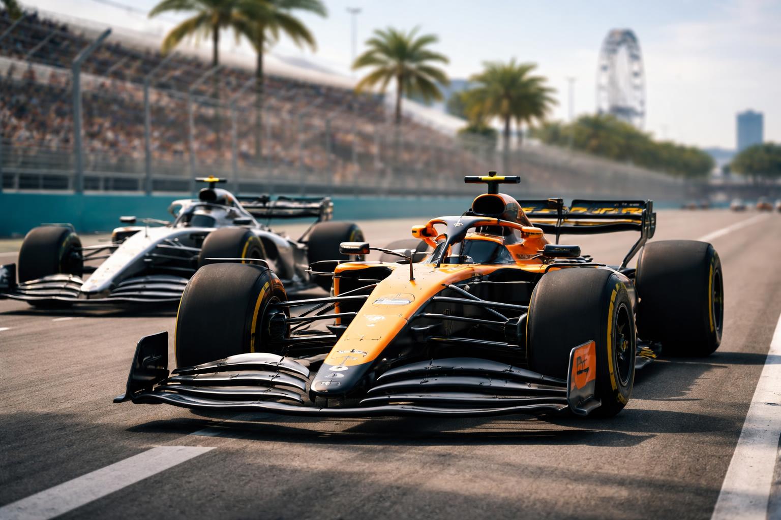 Redaktionelle Szene zum Thema „Norris sichert sich in Miami die Sprint-Pole vor Antonelli“