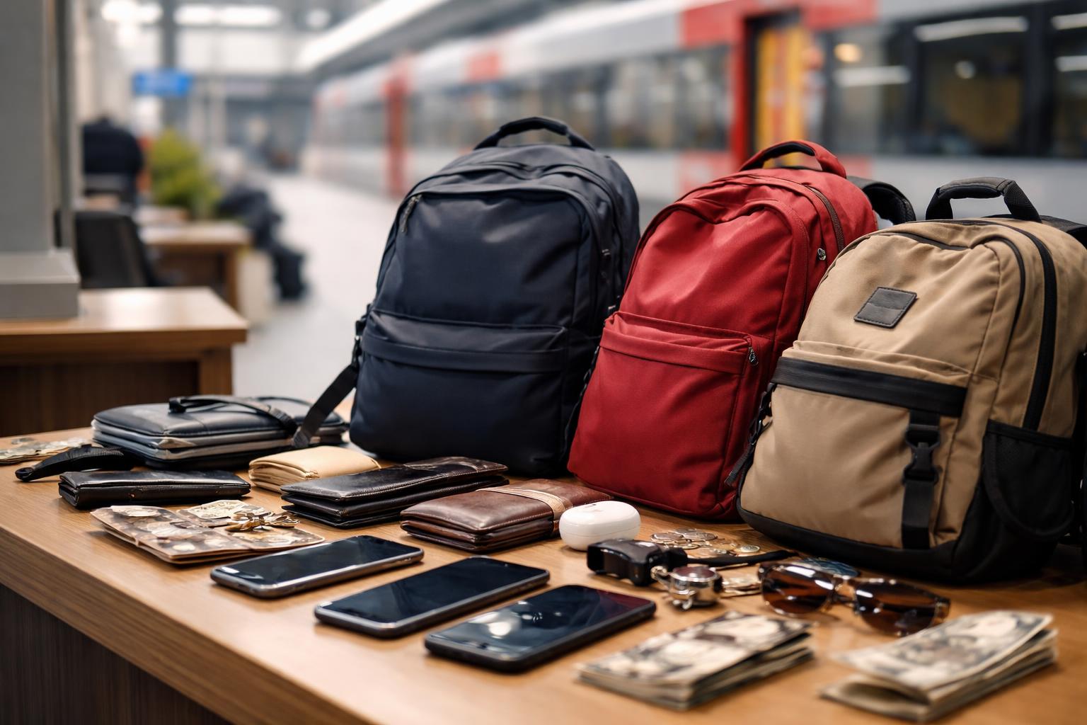Redaktionelle Szene zum Thema „ÖBB mit anderer Bilanz: Tausende Rücksäcke, Handys und Geldbörsen blieben in Zügen zurück“