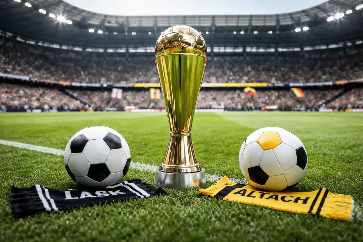 Redaktionelle Szene zum Thema „ÖFB-Cupfinale in Klagenfurt: LASK trifft auf Altach“