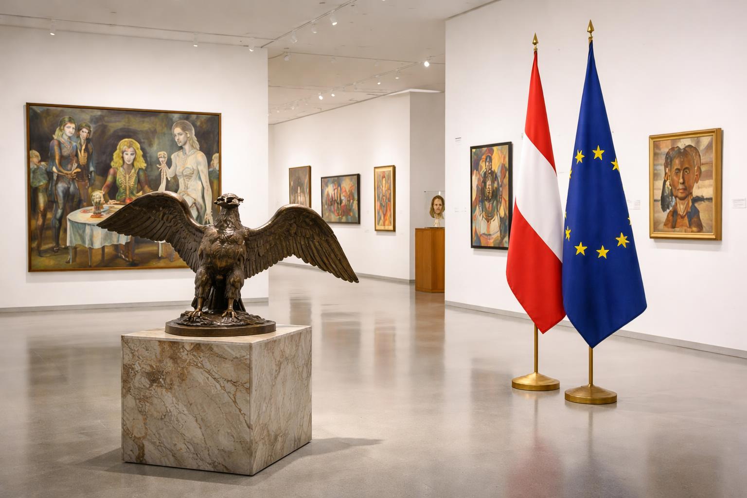 Redaktionelle Szene zum Thema „Oesterreichische Nationalbank zeigt ihre Kunstsammlung im Leopold Museum“