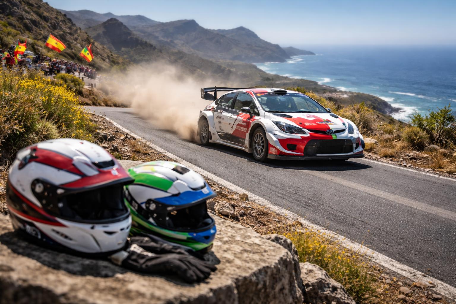 Redaktionelle Szene zum Thema „Ogier holt auf Gran Canaria den ersten Saisonsieg“