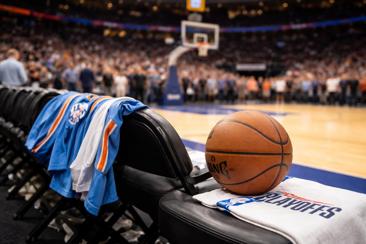 Redaktionelle Szene zum Thema „Oklahoma City gewinnt auch drittes Spiel gegen Phoenix und steht vor dem Einzug in Runde zwei“
