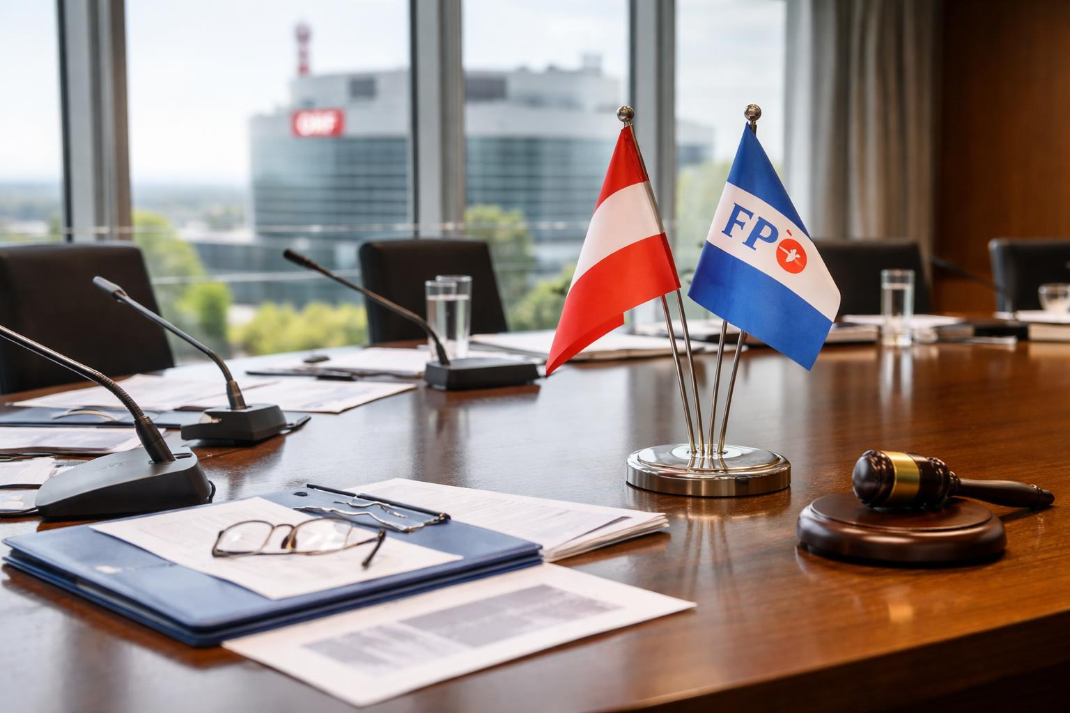 Redaktionelle Szene zum Thema „ORF-Stiftungsräte: FPÖ gerät wegen eigener Maßstäbe unter Druck“