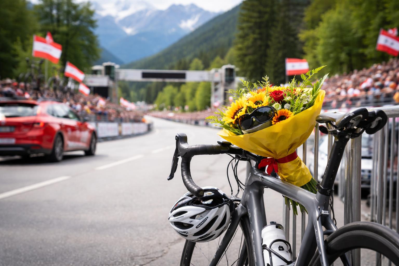 Redaktionelle Szene zum Thema „Powless gewinnt dritte Etappe der Tour of Austria“