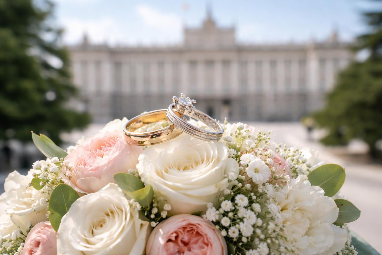 Redaktionelle Szene zum Thema „Prinz Mirko von Bulgarien heiratet seine große Liebe in Madrid“
