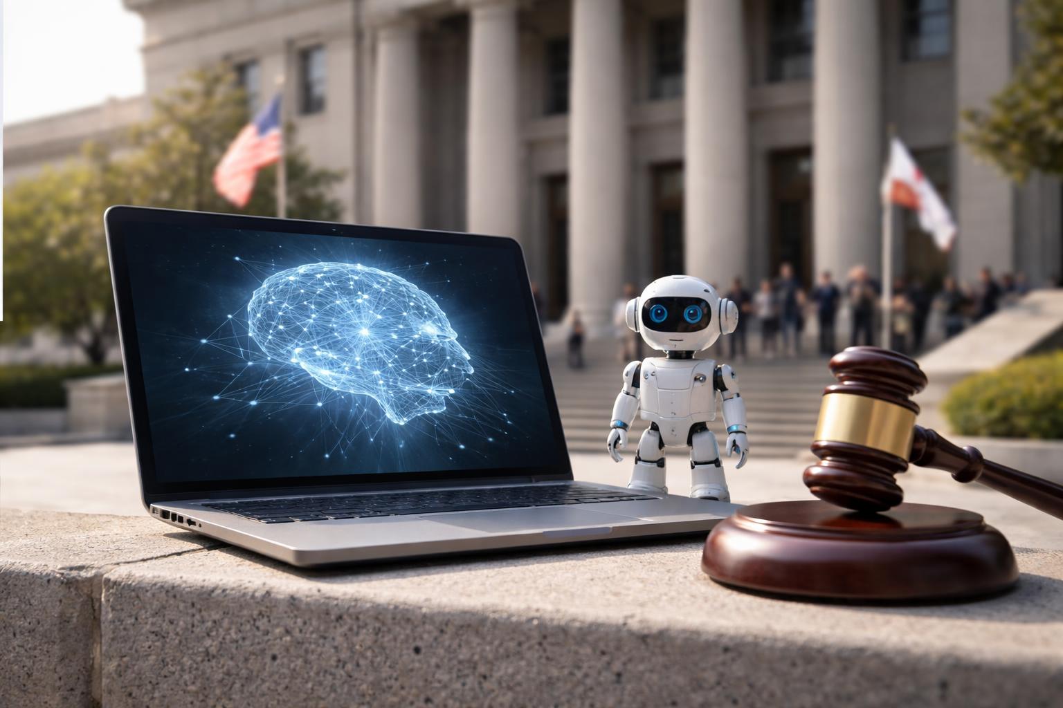 Redaktionelle Szene zum Thema „Prozess zwischen Elon Musk und OpenAI beginnt in Kalifornien“