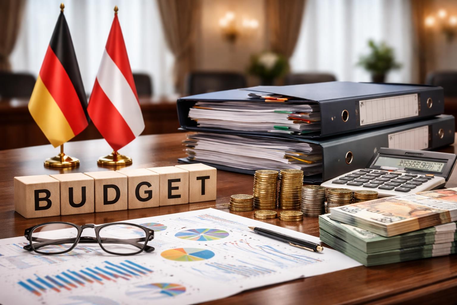 Redaktionelle Szene zum Thema „Regierung bringt Budget-Deal für 2027 und 2028 unter Dach“
