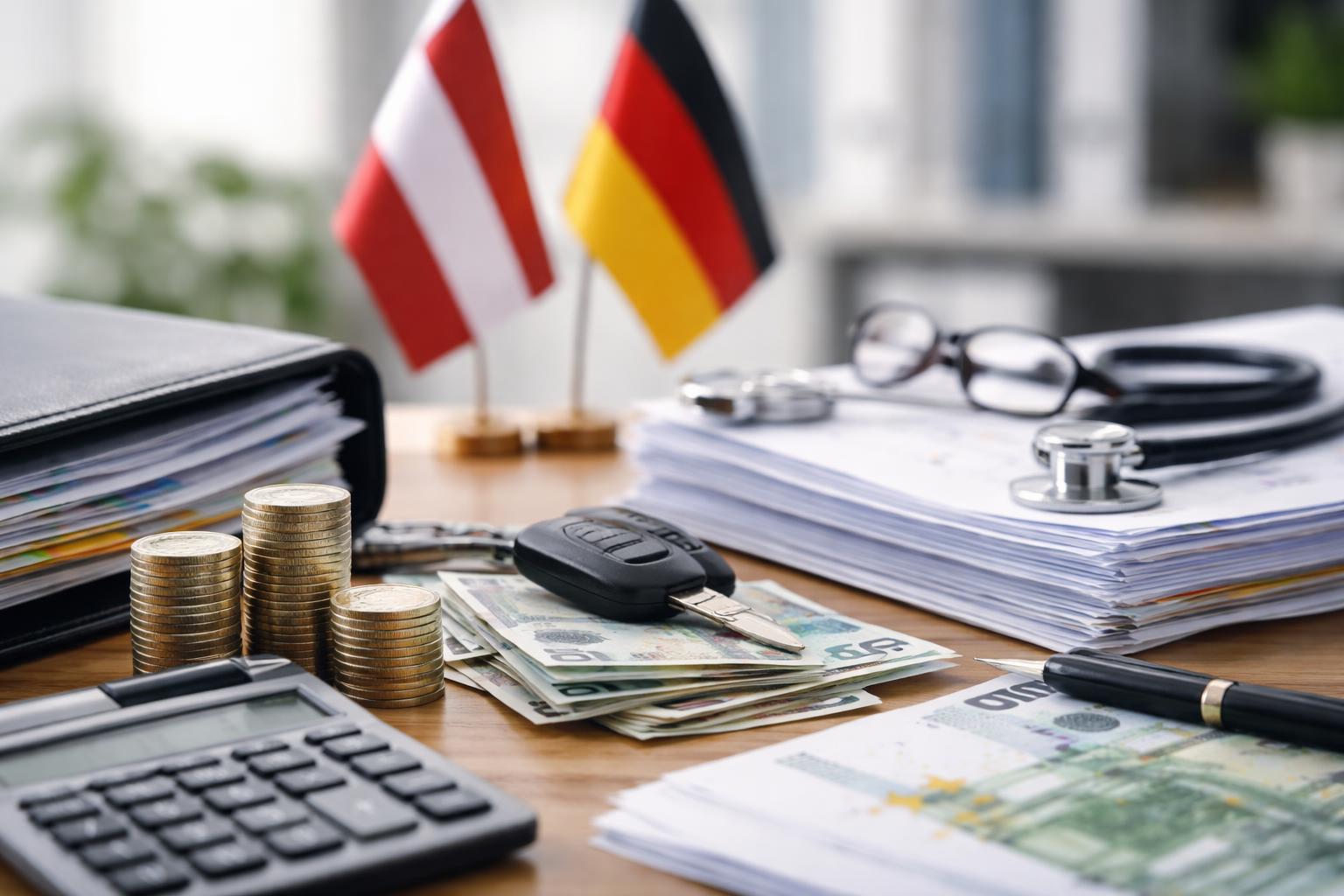 Redaktionelle Szene zum Thema „Regierung verteidigt Sparpaket und verweist auf weitere Reformschritte im Doppelbudget“