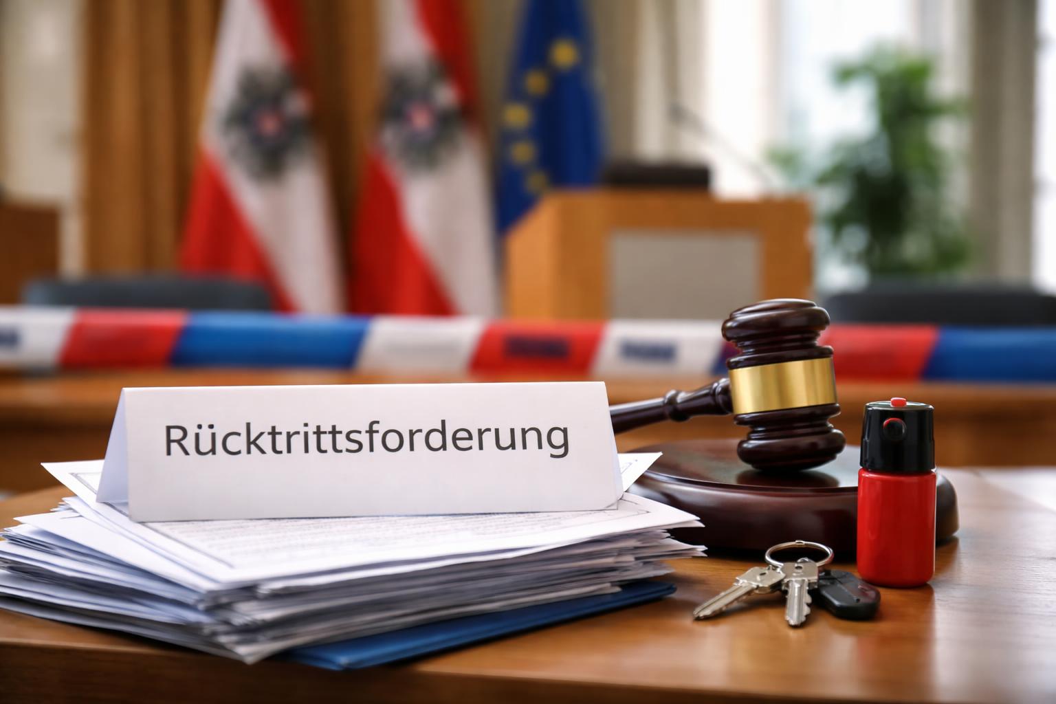 Redaktionelle Szene zum Thema „Rücktrittsforderungen gegen FPÖ-Abgeordneten Harald Thau nach Handgreiflichkeit“