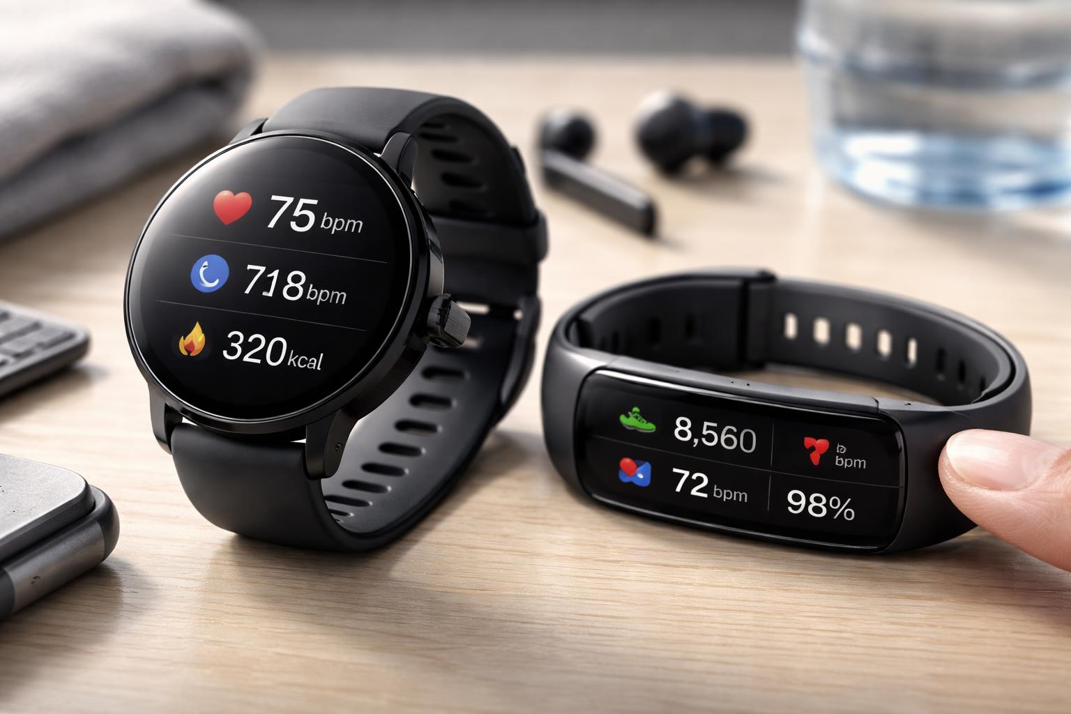 Redaktionelle Szene zum Thema „Smartwatches und Fitness-Tracker liefern oft nur Schätzwerte“