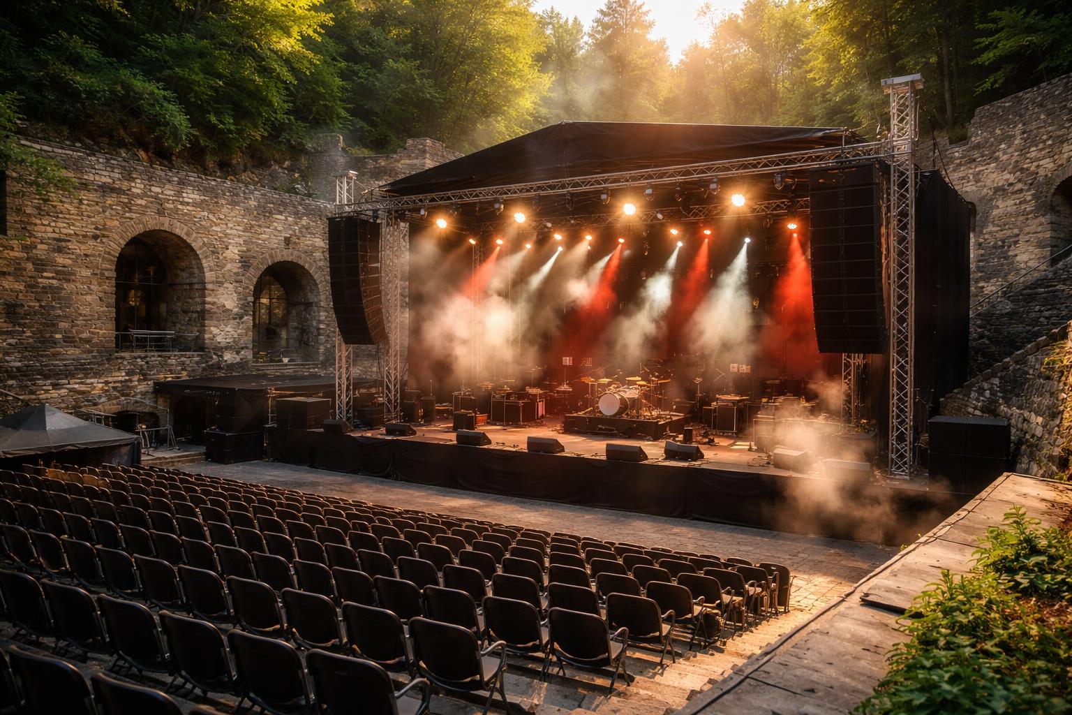 Redaktionelle Szene zum Thema „Sommer auf den Kasematten: Veranstaltungsreihe in Graz mit Rock, Metal und Festivalen“