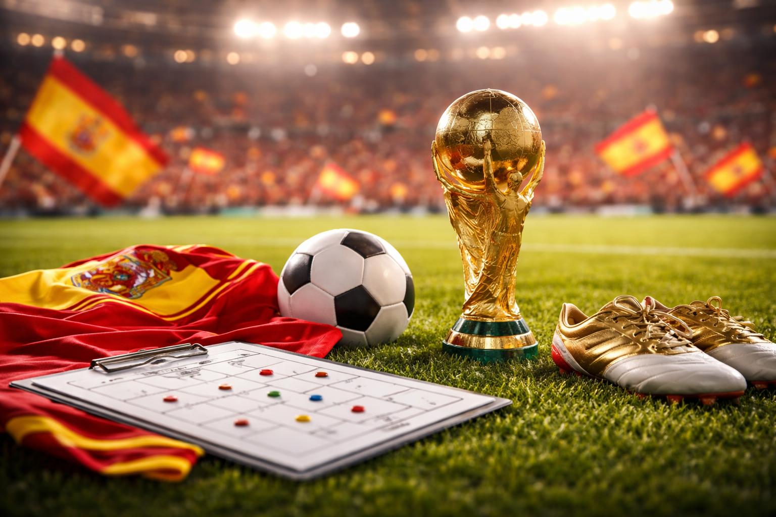 Redaktionelle Szene zum Thema „Spaniens Fußball: Wie Perfektion zum WM-Erfolg führte“