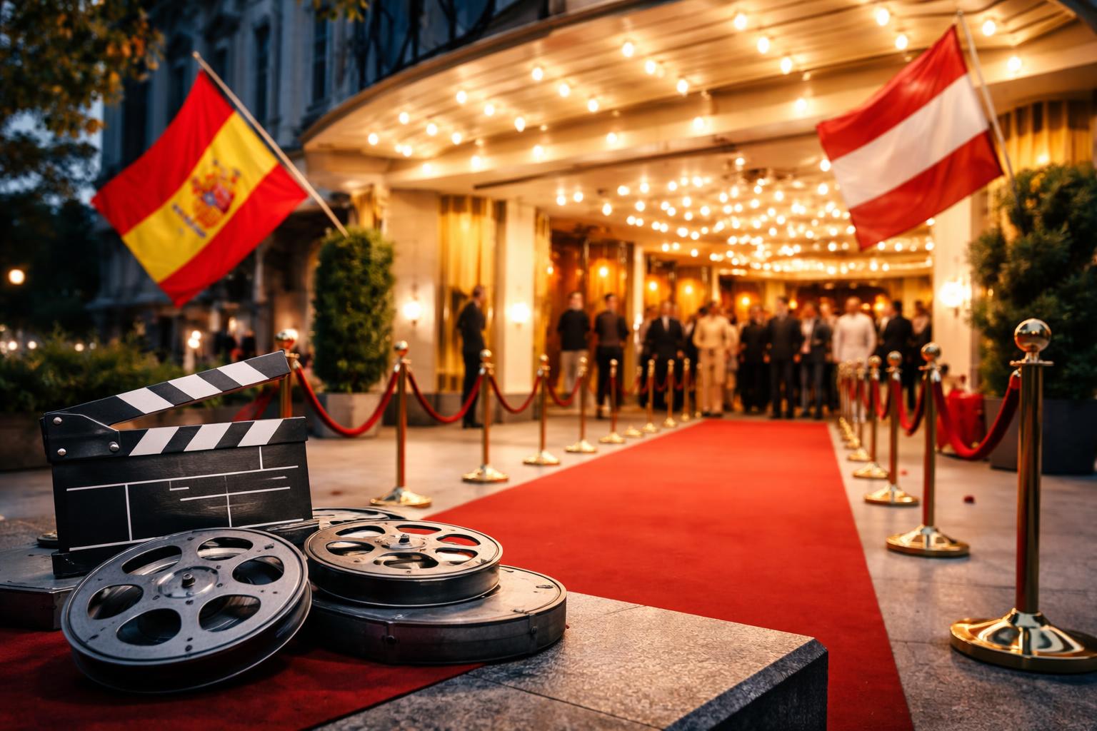 Redaktionelle Szene zum Thema „Spanische Filmstars eröffnen Festival in Wien“