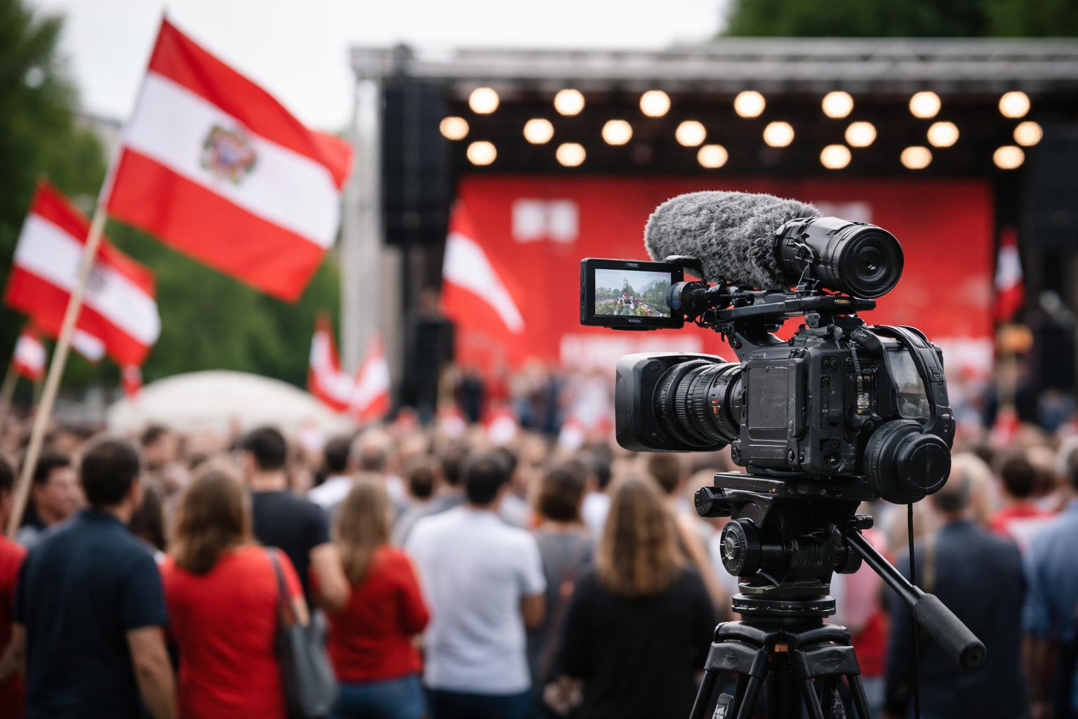 Redaktionelle Szene zum Thema „SPÖ und Babler im Dokumentarfilm: Wahlkampf als Politbetrieb“