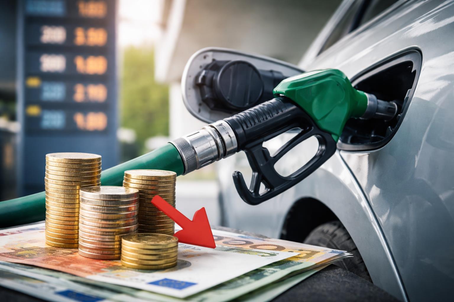 Redaktionelle Szene zum Thema „Spritpreisbremse wird verlängert und auf 7 Cent reduziert“