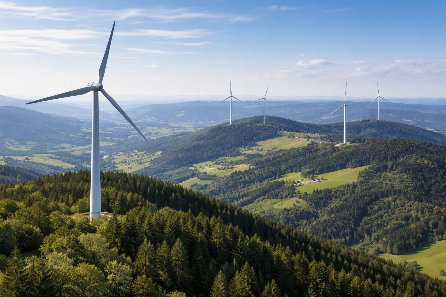 Redaktionelle Szene zum Thema „Steiermark baut Windkraft aus – Potenzial bleibt deutlich größer“