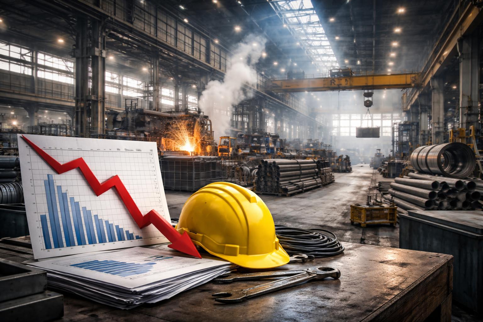 Redaktionelle Szene zum Thema „Steirische Industrie mit leichten Aufhellungen, aber weiter unter Druck“